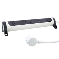 Legrand 049416 - Predlžovací kábel s vypínačom 3Z Typ E + USB-A + USB-C 1,5m