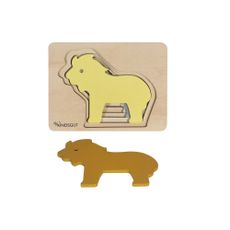 Drevené detské puzzle Kindsgut Lion