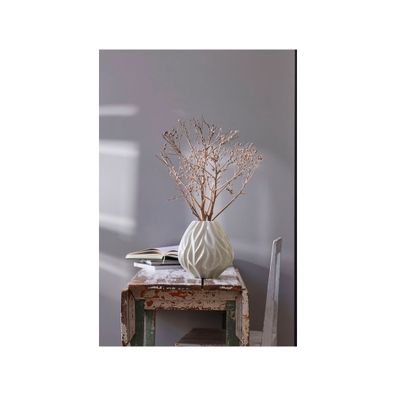 Biela porcelánová váza Morsø Flame, výška 23 cm