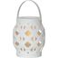 Biely lampáš Star Trading Flame Lantern, výška 16 cm