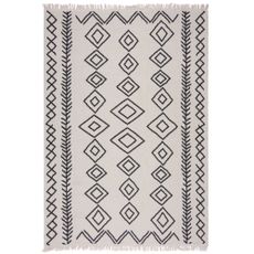 Flair Rugs koberce Kusový koberec Deuce Edie Recycled Rug Monochrome/Black - 80x150 cm