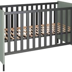 Jimmylee POSTIEĽKA S PRIEČKAMI antracitová, zelená, 70/140 cm