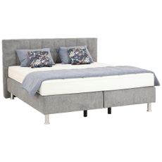 Beldomo - Sleep BOXSPRINGOVÁ POSTEĽ, 180/200 cm, textil, sivá