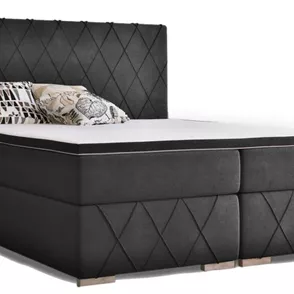 Posteľ Boxspring Royal, 200x160, Sivá - (Mono 247)