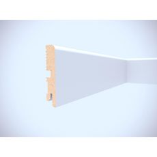 Podlahová lišta MDF Foge LB1 80 biely lesk