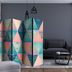 Paraván Oriental Triangles Dekorhome 135x172 cm (3-dielny)