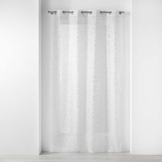 Biela/v striebornej farbe voálová záclona 140x240 cm Floressia – douceur d'intérieur