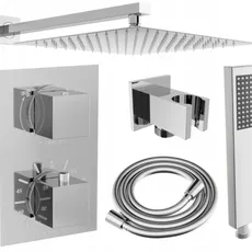 Sprchový set podomietkový MEXEN CUBE DR02 25 cm chróm
