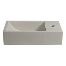 Svetlosivé betónové umývadlo 40x22 cm Crest – Sapho