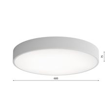 LED Stropné svietidlo CLEO LED/69W/230V 3000K pr. 60 cm šedá