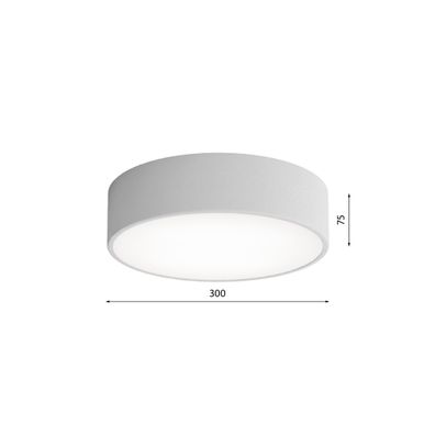 Stropné svietidlo so senzorom CLEO 2xE27/24W/230V pr. 30 cm šedá