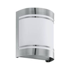 Eglo 79283 - Vonkajšie nástenné svietidlo CERNO 1xE27/40W/230V chróm IP44