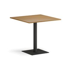 Konferenčný stolík ENZO, 80x80 cm, čierna podnož, buk