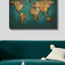 Hanah Home Obraz Mapa 70x100 cm