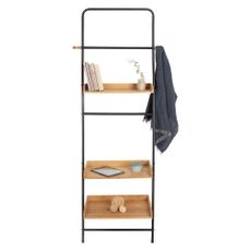 Kovový regál v čierno-prírodnej farbe 56x180 cm Loft - Wenko