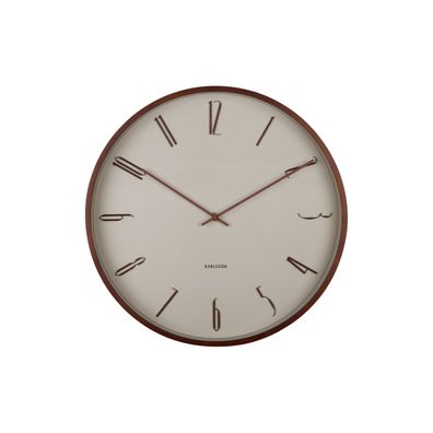 Karlsson 6014WG dizajnové nástenné hodiny béžová,pr.  40 cm