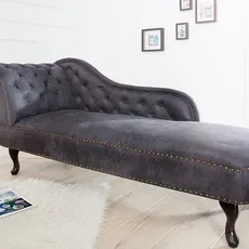 Chesterfield leňoška ZETHOS Dekorhome Šedá
