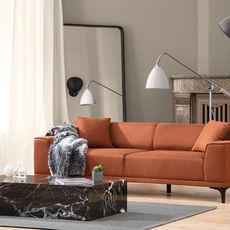 Trojmiestna pohovka Aria 212 x 69 cm, oranžová