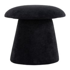 Čierny zamatový taburet Mushroom – Leitmotiv