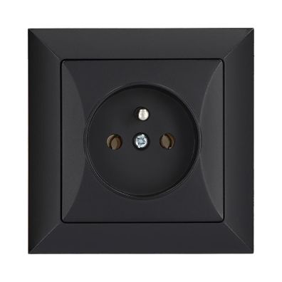 Jedna zásuvka POLA black 33208