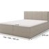 Čalúnená boxspring posteľ Silco - béžová Rozmer: 140x200