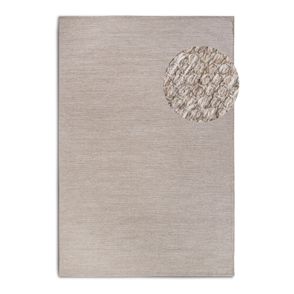 Béžový ručne tkaný koberec s prímesou vlny 60x90 cm Pradesh Linen White – Elle Decoration