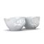 Sada 2 bielych šťastných misiek z porcelánu 58products, objem 200 ml