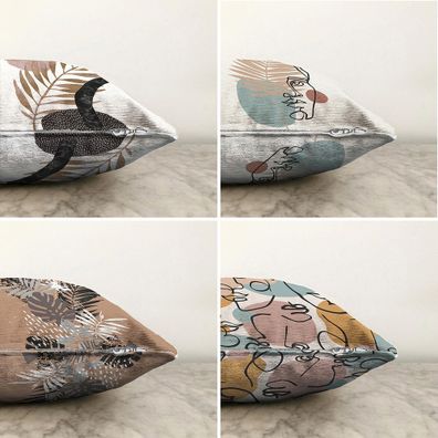 Súprava 4 obliečok na vankúše Minimalist Cushion Covers Autumn, 55 x 55 cm