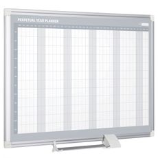Ročná plánovacia tabuľa na stenu LUX, magnetická, dni, 900 x 600 mm