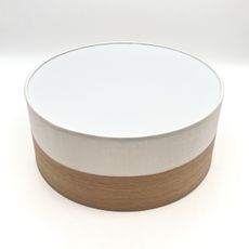 LED Stropné svietidlo SIRJA WOOD LED/20W/230V pr. 35 cm biela/dub