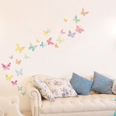 Sada 24 samolepiek Ambiance Artistic Butterflies