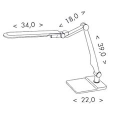 Ecolite LBL1207-CR - LED Stmievateľná stolná lampa MATRIX LED/10W/230V