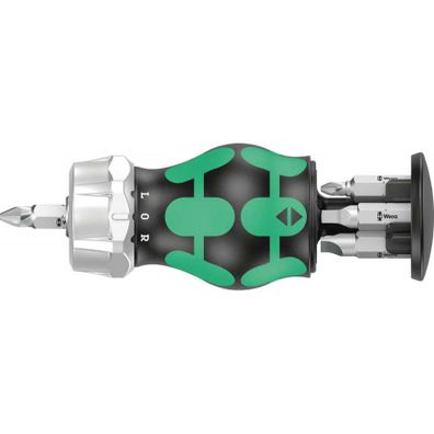 Wera 008886 Skrutkovač s račňou Kraftform Kompakt Stubby Magazin RA 4 (sada 6 ks)
