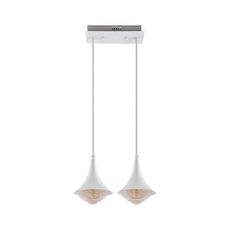 LED Luster 2xLED/9W/230V biela