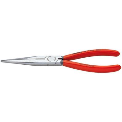 Polkruhové kliešte s čepeľami (so zobáčikom) 200 mm KNIPEX 26 11 200 - leštená hlava, plastové puzdrá