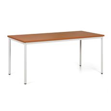 Jedálenský stôl TRIVIA, sivá podnož, 1600 x 800 mm, čerešňa