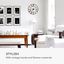 Casa Chic Queensway 60 Nástenné hodiny, kovový rám, tiché, Ø 60 cm