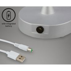 Briloner 7445-014 -LED Stmievateľná nabíjacia dotyková stolná lampa LED/3W/5V IP44