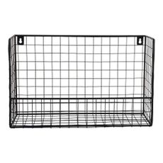 Čierna oceľová polica 40 cm Reja – PT LIVING