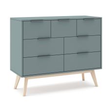 Komoda sivozelená 120x83x40 cm Pisco – Marckeric
