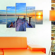 Hanah Home Viacdielny obraz Sunrise 92 x 56 cm
