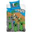 Bavlnené posteľné obliečky Minecraft - motív Time to Mine - 100% bavlna - 70 x 90 cm + 140 x 200 cm