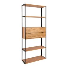 Knižnica v dekore jaseňa v prírodnej farbe 84,5x200 cm Minato – House Nordic
