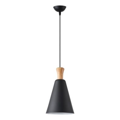 Luster na lanku 1xE27/15W/230V čierna pr. 20 cm
