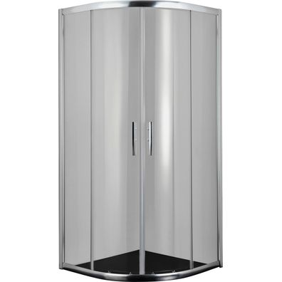 XXXL POLKRUHOVÝ SPRCHOVACÍ KÚT, chrómová, 90/200/90 cm
