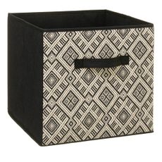 Úložný box Ethnique, 31x31x31 cm, čierna