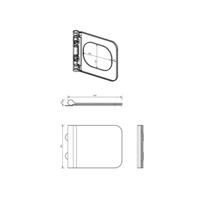 OMNIRES BOSTONDEBP - Záchodová doska SoftClose BOSTON duroplast/lesklá biela
