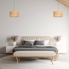 Luster na lanku ALBA 1xE27/15W/230V pr. 45 cm hnedá/čierna