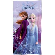 Mikrofíbrová plážová osuška Ľadové kráľovstvo - Frozen - motív Anna a Elsa - mikrovlákno - 70 x 140 cm