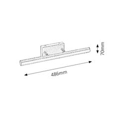 Rabalux 5720 - LED Kúpeľňové osvetlenie zrkadla SILAS 1xLED/12W/230V